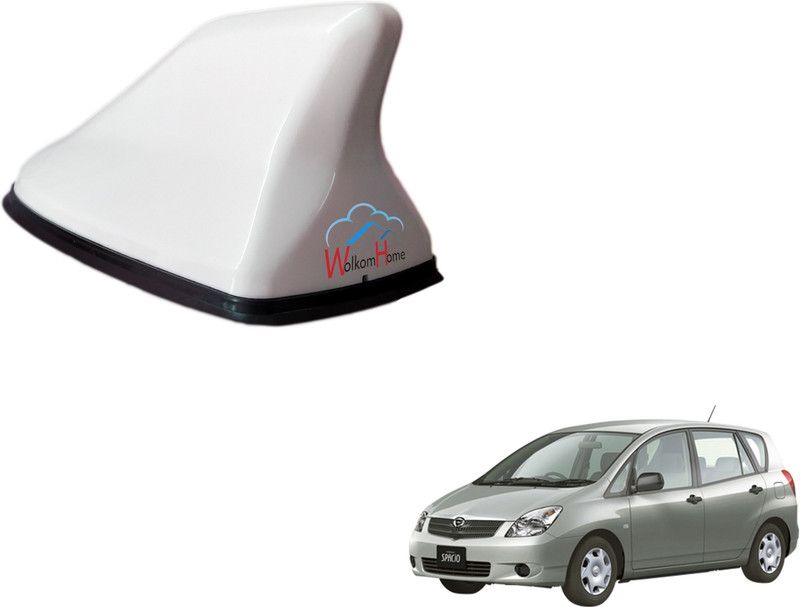 WolkomHome High performance Shark Fin Antenna White color Car FM Radio Signal Aerials for Toyota Spacio Shark_Fin_White_Toyota_Spacio Satellite Vehicle Antenna