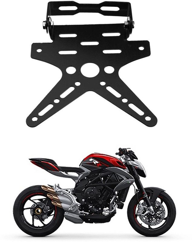 divis Bike License Number Plate Frame Holder Tail Tidy (Black) Bike Number Plate G-243 Bike Number Plate  (Aluminium 7 cm x 15 cm)