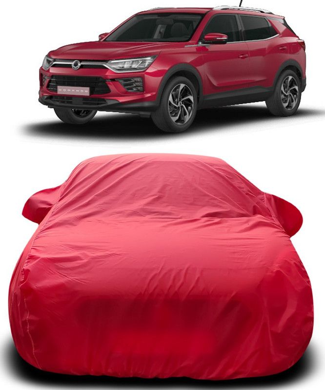 THE REAL ARV Car Cover For SsangYong Korando (With Mirror Pockets)  (Red)