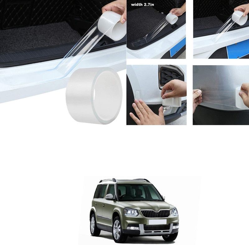 PROEDITION Plastic, Rubber Car Door Guard  (White, Pack of 1, Skoda, Yeti)