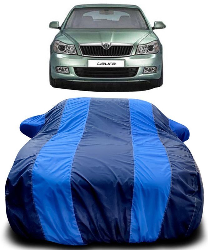Genipap Car Cover For Skoda Laura (With Mirror Pockets)  (Blue, Blue)