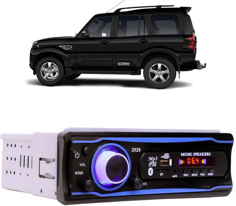 Bluedrum Blue Stereo-999 BLUETOOTH/USB/SD/AUX/FM/MP3 (BLUE & Black)-276 Car Stereo  (Single Din)