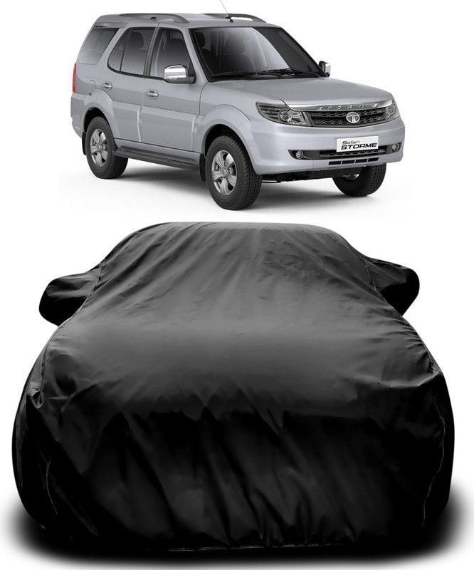 MoTRoX Car Cover For Tata Safari Storme (With Mirror Pockets)  (Black)