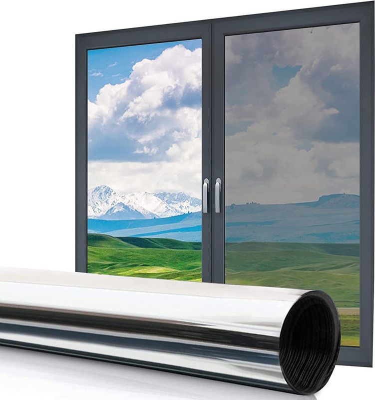 HAPPYMATES Automotive, Commercial, Residential Window Film  (Silver)