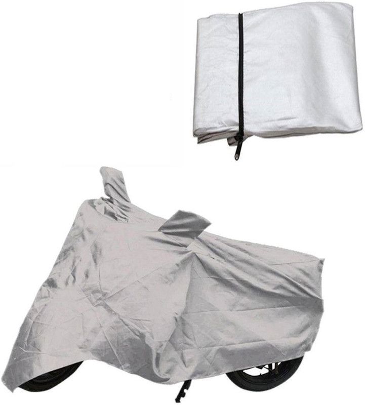 Speedro Two Wheeler Cover for Mahindra  (Rodeo RZ, Silver)