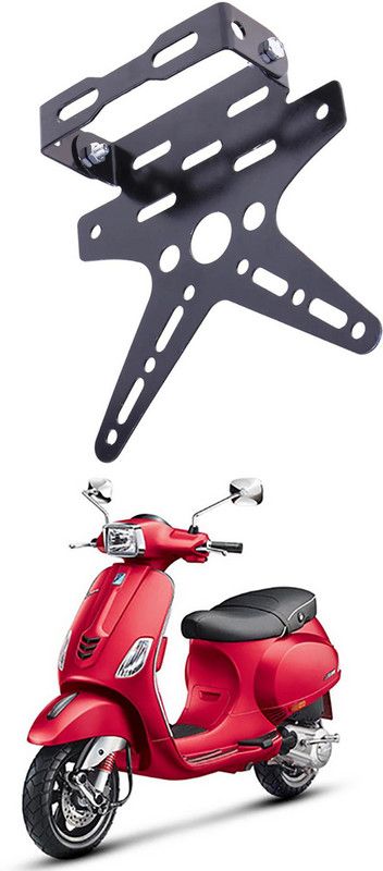 divis Bike License Number Plate Frame Holder Tail Tidy (Black) Bike Number Plate B-313 Bike Number Plate  (Aluminium 7 cm x 15 cm)