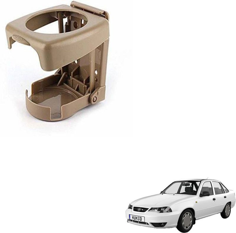 SEMAPHORE High Quality Foldable BEIGE Drink Holder For DAEWOO CIELO Car Bottle Holder  (Plastic)