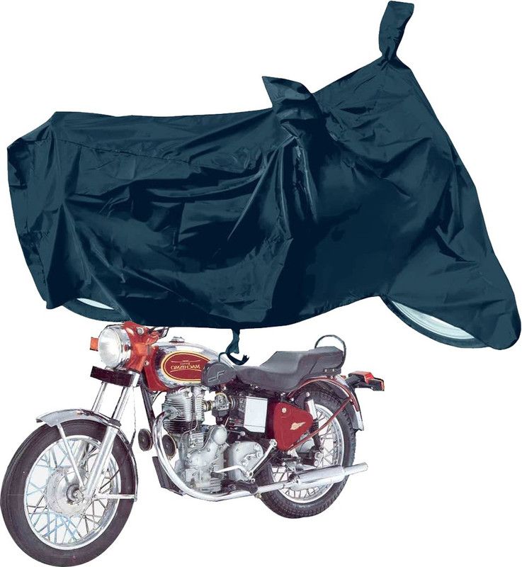 RiderShine Waterproof Two Wheeler Cover for Royal Enfield  (Machismo 350, Black)