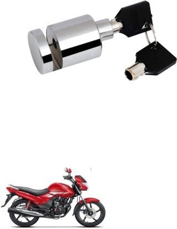 AS TRADERS Heavy Duty Disc Brake Lock Stainless Steel 7mm Pin for Hero Achiever Heavy Duty Disc Brake Lock Stainless Steel 7mm Pin for Hero Achiever Disc Lock  (Silver)