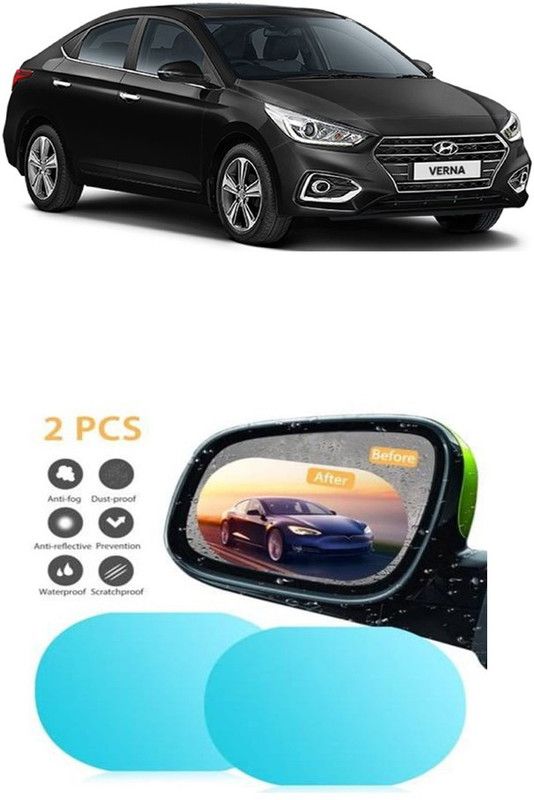 Accessorique Antifog_196 Car Mirror Rain Blocker  (White)