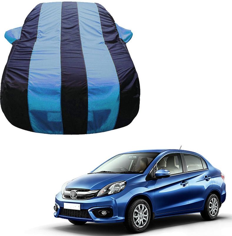 SS Zeeber Car Cover For Honda Amaze VX i-DTEC (With Mirror Pockets)  (Blue, Blue)