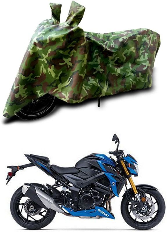 SEBONGO Two Wheeler Cover for Suzuki  (Multicolor)