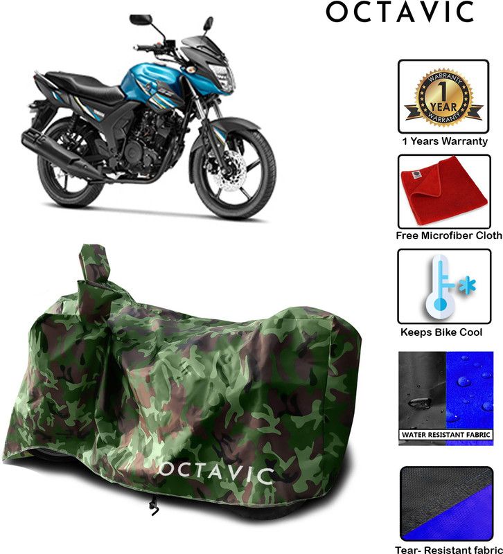 octavic Waterproof Two Wheeler Cover for Yamaha  (SZ-RR, Green)
