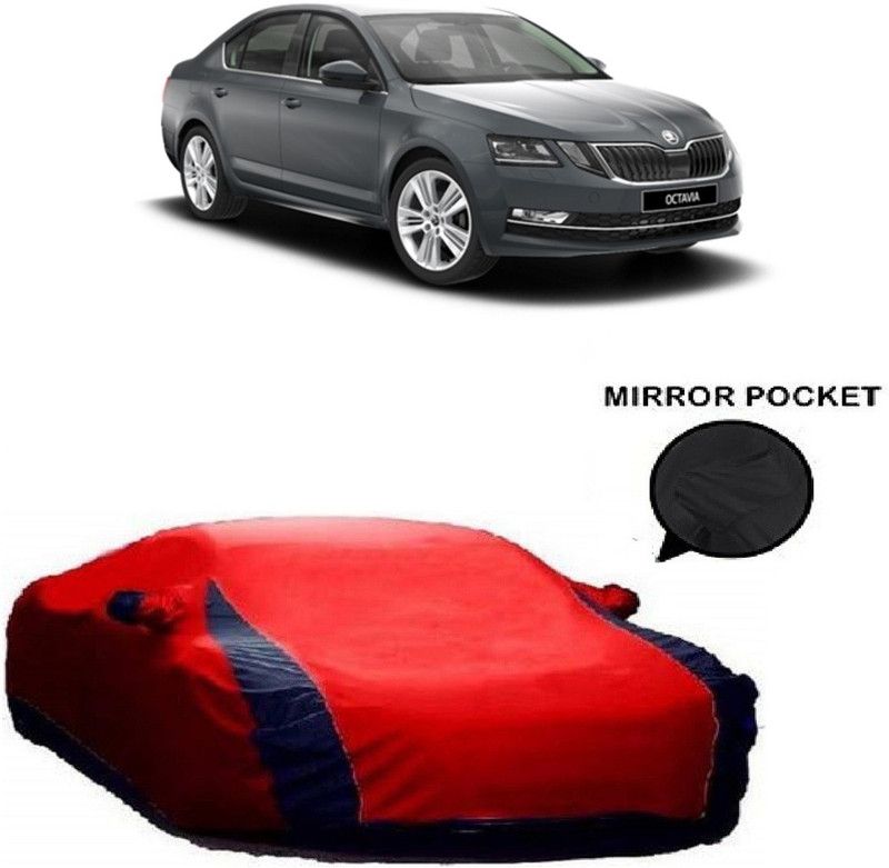 Ascension Car Cover For Skoda New Octavia (With Mirror Pockets)  (Red)