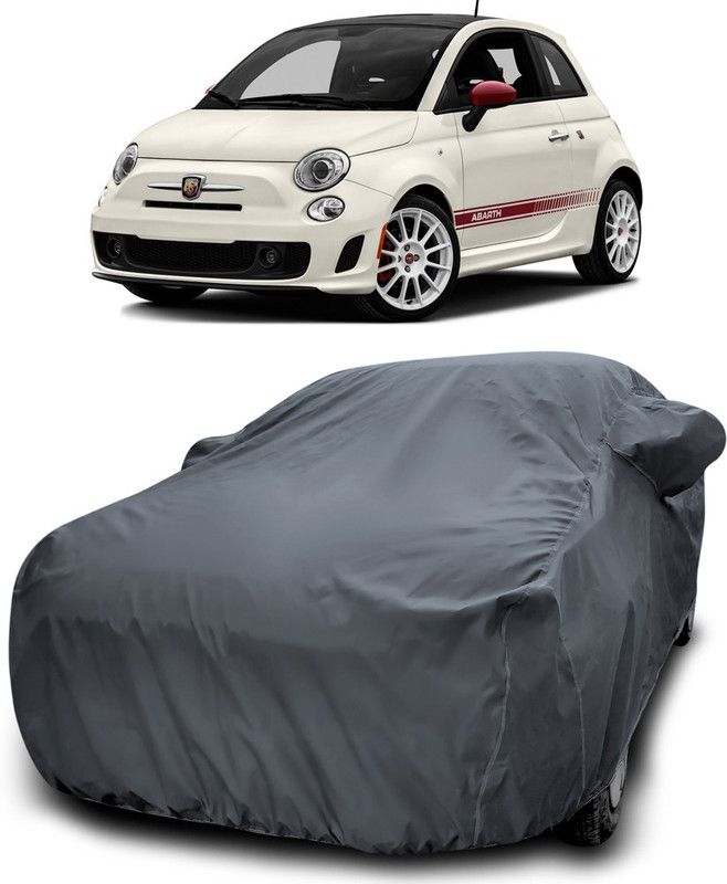 Dvis Car Cover For Fiat Abarth (With Mirror Pockets)  (Grey)