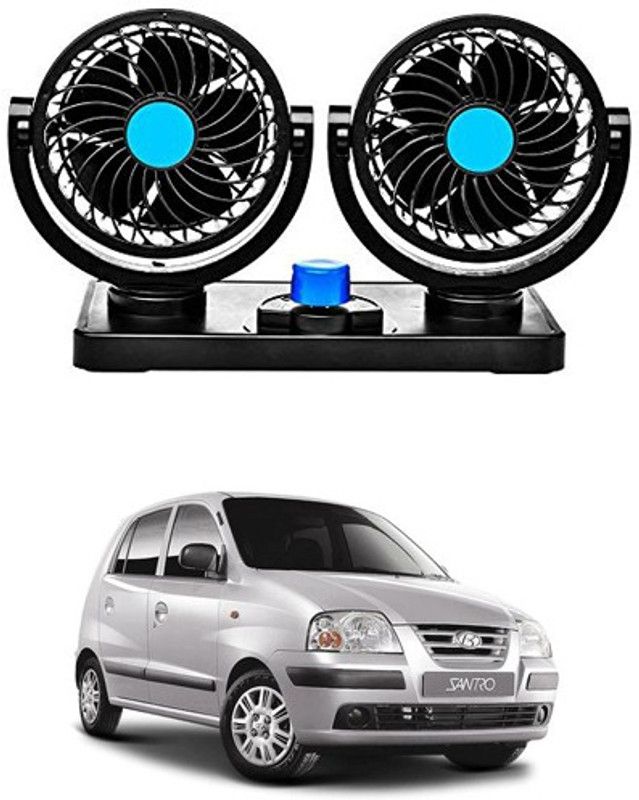 RKPSP 360 Degree Car Fan - 12V,Dual Head Fans,Car dashboard fan For Santro Xing Car Interior Fan  (12 V)