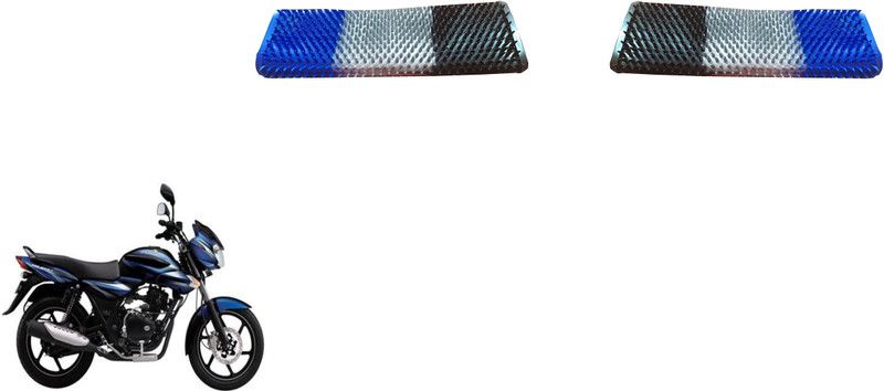 AutoVHPR MahinPanterBlueBlackSilverD1PVCCover Handle Bar Grip For Mahindra Pantero  (Pack of 2)