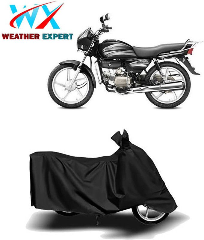 WEATHER EXPERT Waterproof Two Wheeler Cover for Hero  (Splendor Pro, Black)