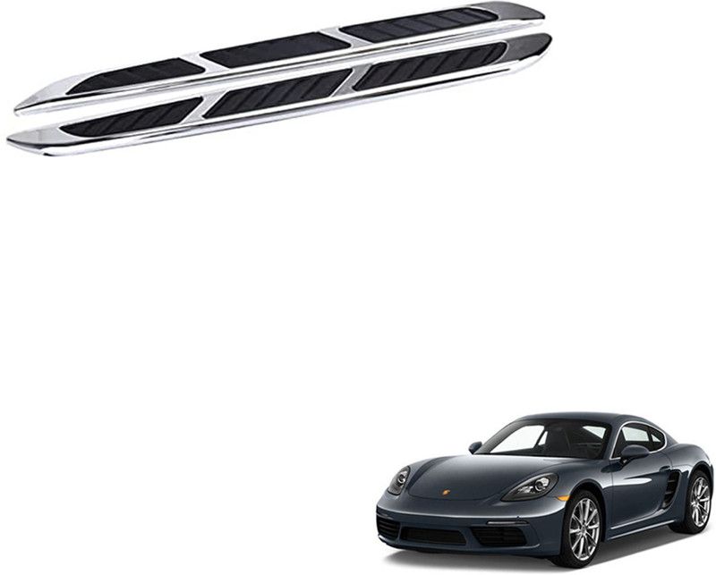 SEMAPHORE Car Engine Hood Air Intake Flow Vent Cover Shark Gill Sticker Fender for Porsche Cayman Side Scoop