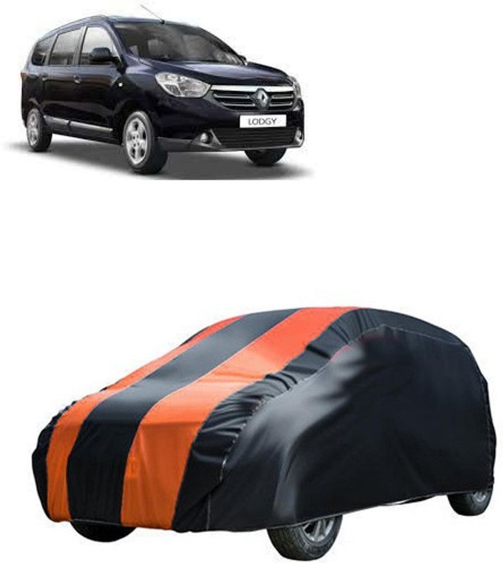QualityBeast Car Cover For Renault Lodgy (Without Mirror Pockets)  (Orange, Black)