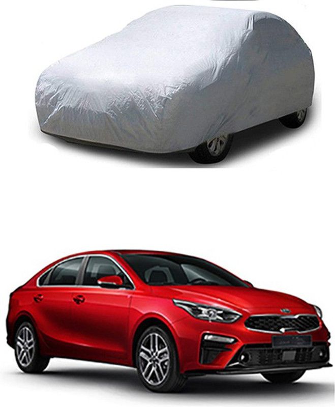 ENTIRELY ELITE Car Cover For Kia Cerato (With Mirror Pockets)  (Silver)