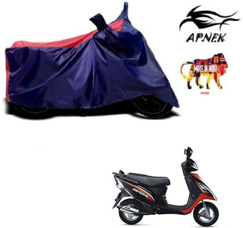 APNEK Waterproof Two Wheeler Cover for TVS  (Streek, Blue, Red)