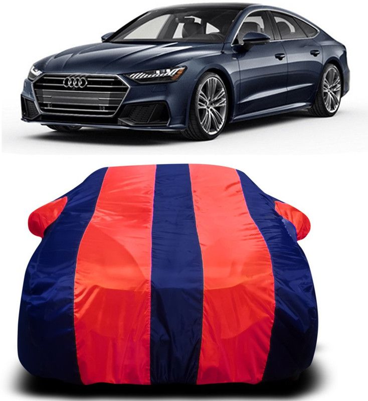 AUTOGARH Car Cover For Audi A7 Facelift (With Mirror Pockets)  (Red, Blue)