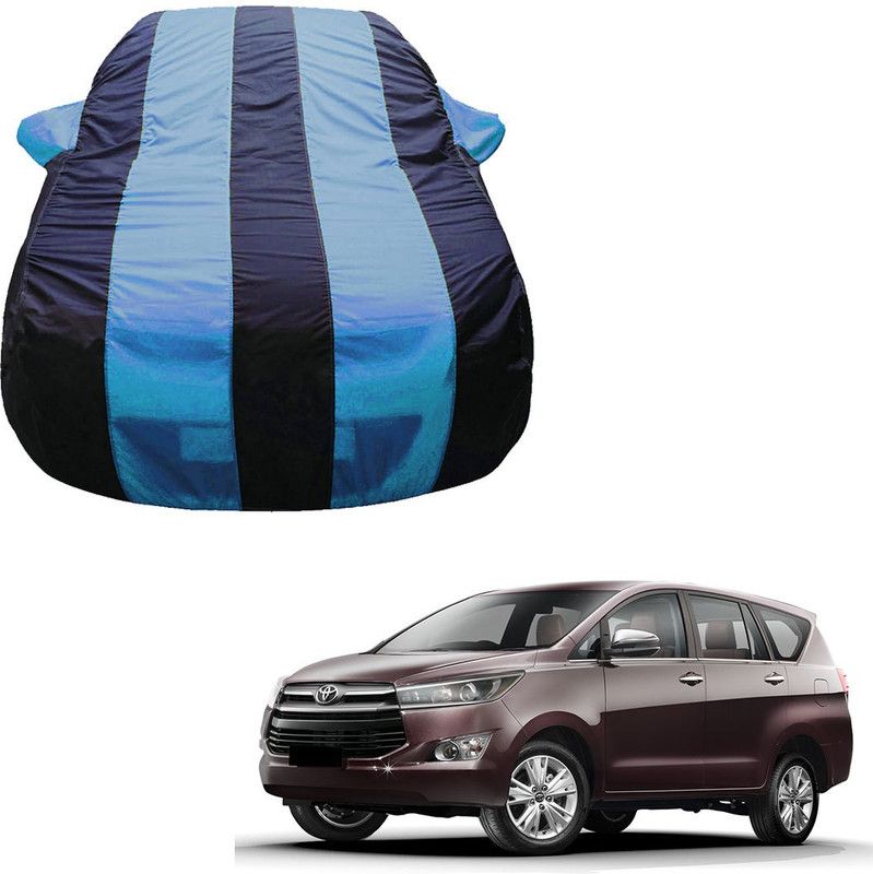 SS Zeeber Car Cover For Toyota Innova 2.5 GX (Diesel) 8 Seater (With Mirror Pockets)  (Blue, Blue)