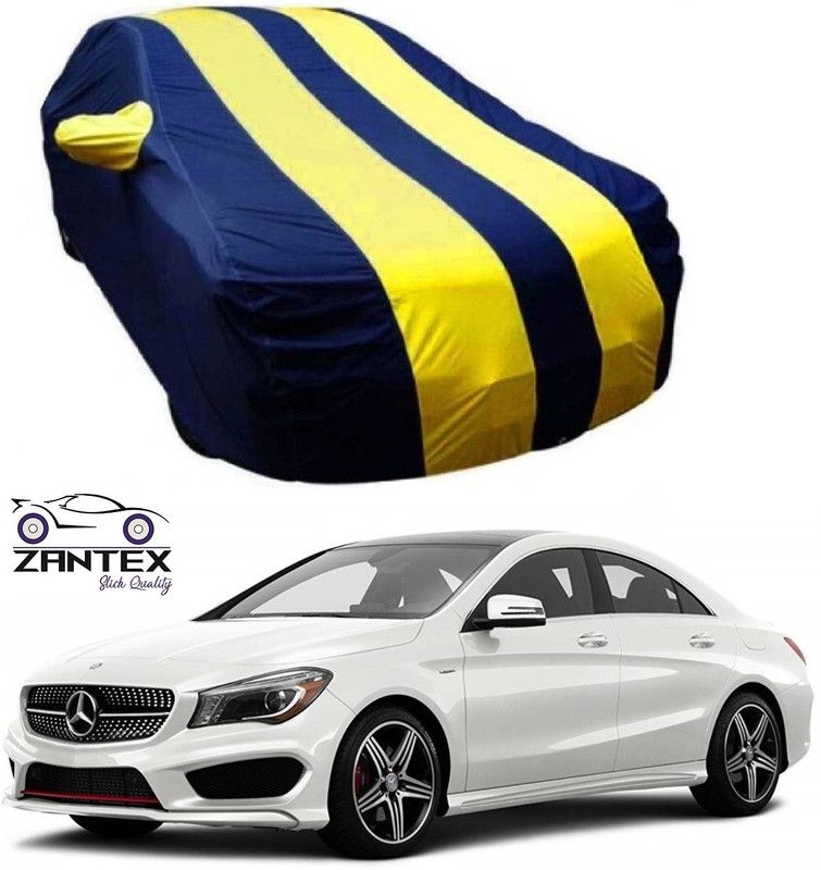 ZANTEX Car Cover For Mercedes Benz C-Class (With Mirror Pockets)  (Blue, Yellow)