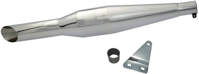 Supremechoice Red Rooster / Redrooster Glasswool Exhaust silencer Royal Enfield Classic Full Exhaust System  (Mild Steel)