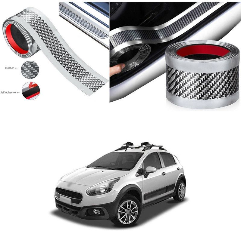 PROEDITION Car Door Sill Bumper Protector Door Entry Guard Sticker Rubber Scratch 4 Door Sill Plate
