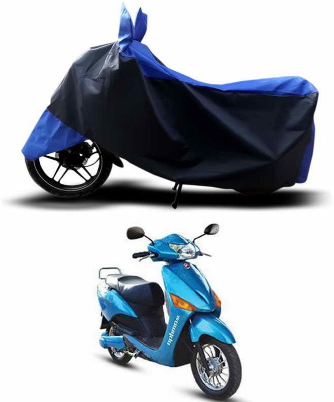 SEBOMGO Waterproof Two Wheeler Cover for Hero  (Electric Optima, Blue)
