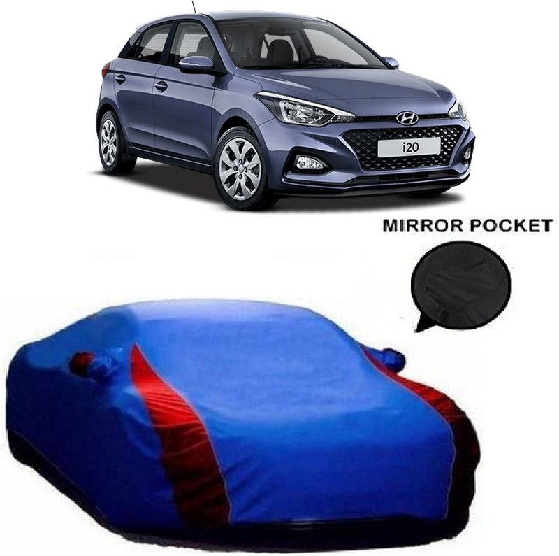 Ascension Car Cover For Hyundai i20 (With Mirror Pockets)  (Blue)