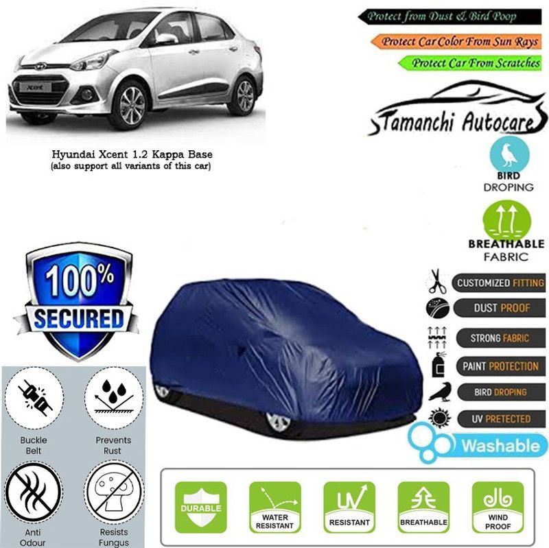 Tamanchi Autocare Car Cover For Hyundai Xcent 1.2 Kappa Base  (Blue)