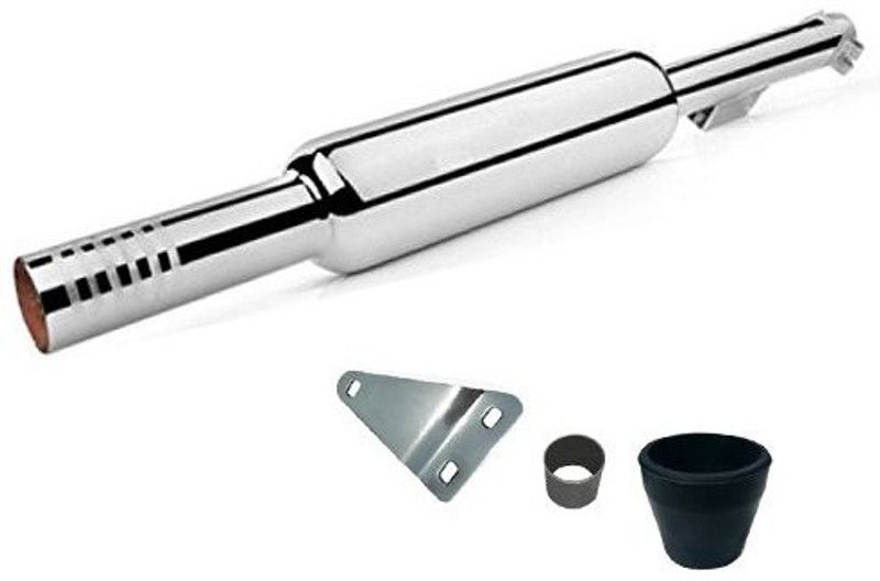 Supremechoice Short Botlle Punjab Empty Exhaust silencer Royal Enfield Electra EFI39 Full Exhaust System  (Mild Steel)