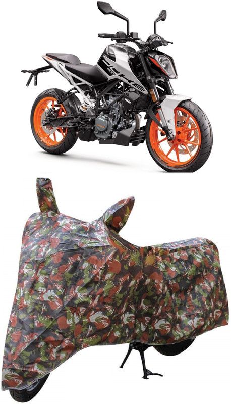 AutoKick Two Wheeler Cover for KTM  (Duke 200, Multicolor)