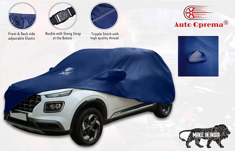 Auto Oprema Car Cover For Ford Ecosport 1.5 Diesel Ambiente Diesel (With Mirror Pockets)  (Blue)