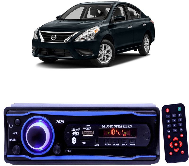 Purpleheart Blue 2029 USB/AUX/SD/BLUETOOTH/FM/MP3 BOOM MASTER STANDARD- P456 Car Stereo  (Single Din)