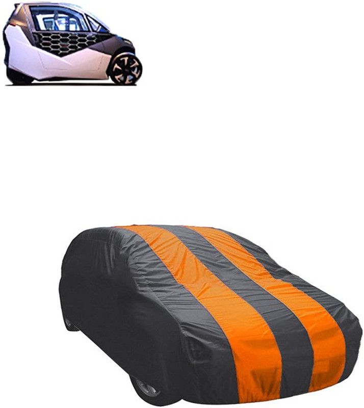 Kuchipudi Car Cover For Mahindra Universal For Car (Without Mirror Pockets)  (Grey, Orange, For 2005, 2006, 2007, 2008, 2009, 2010, 2011, 2012, 2013, 2014, 2015, 2016, 2017, 2018, 2019, NA Models)