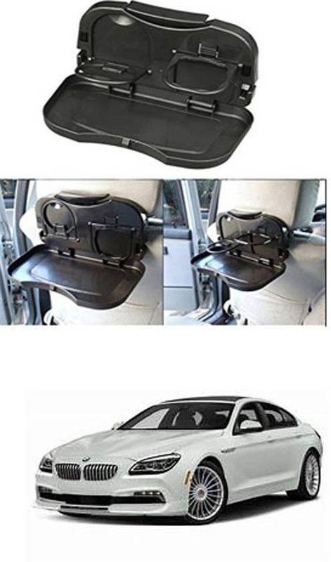 FKOK Car Travel Plastic Fold able Meal Drink Cup Tray For Alpina B6 Car Trash Bin Bag
