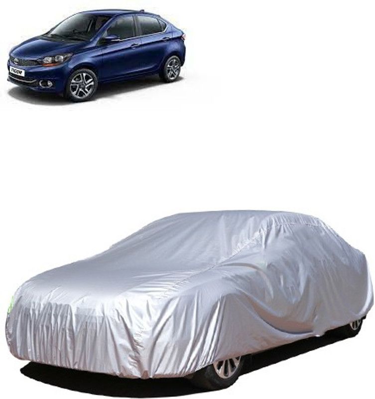 Kuchipudi Car Cover For Tata Tigor (Without Mirror Pockets)  (Silver, For 2005, 2006, 2007, 2008, 2009, 2010, 2011, 2012, 2013, 2014, 2015, 2016, 2017, 2018, 2019, NA Models)
