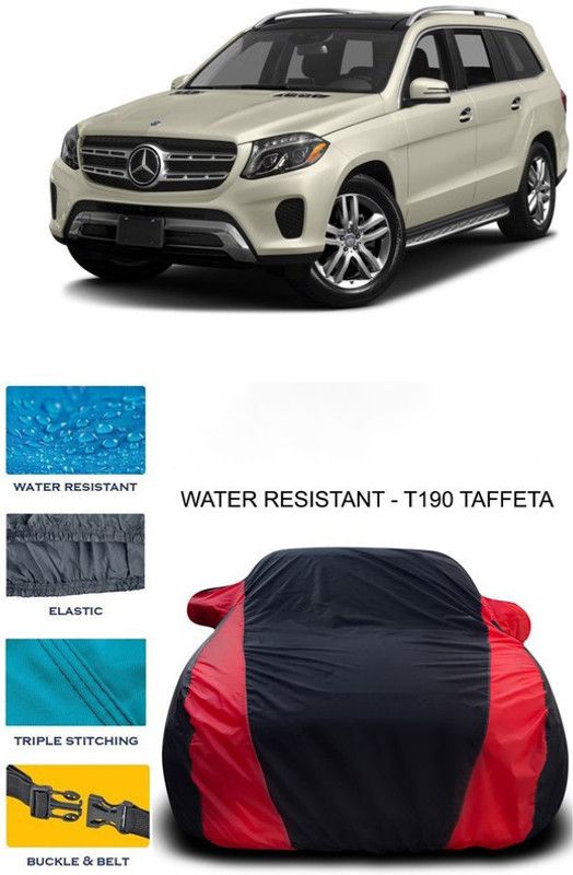 Genipap Car Cover For Mercedes Benz GL (With Mirror Pockets)  (Red, Black)