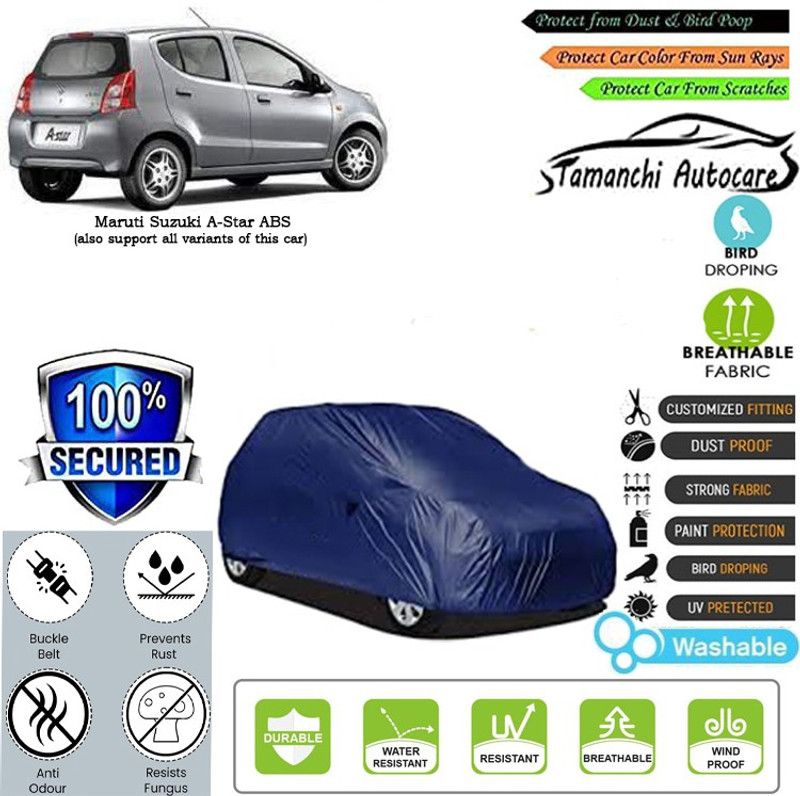 Tamanchi Autocare Car Cover For Maruti Suzuki A-Star ABS  (Blue)