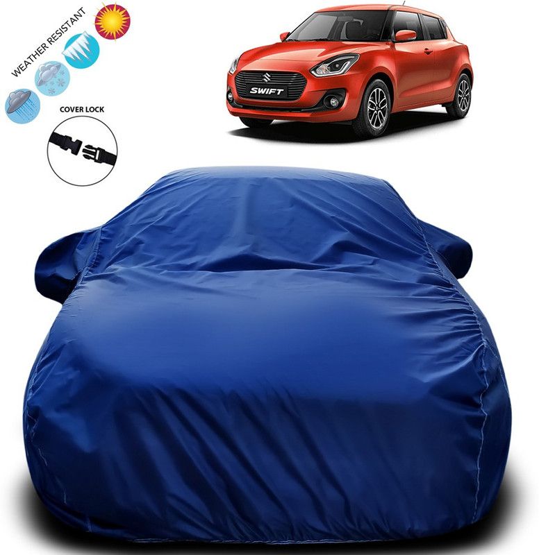 Purpleheart Car Cover For Maruti Suzuki Swift (With Mirror Pockets)  (Blue)