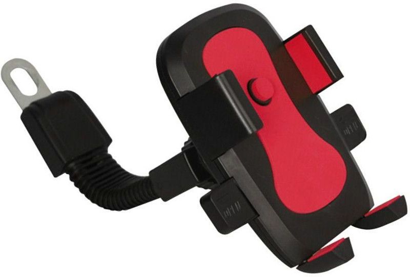 FineArts Universal Silver armor Bike Phone Mount Firm and stable Cell Phone Holder Bracket for Bike Motorcycle Fits Any Smart Phone Bike Mobile Holder  (Multicolor)