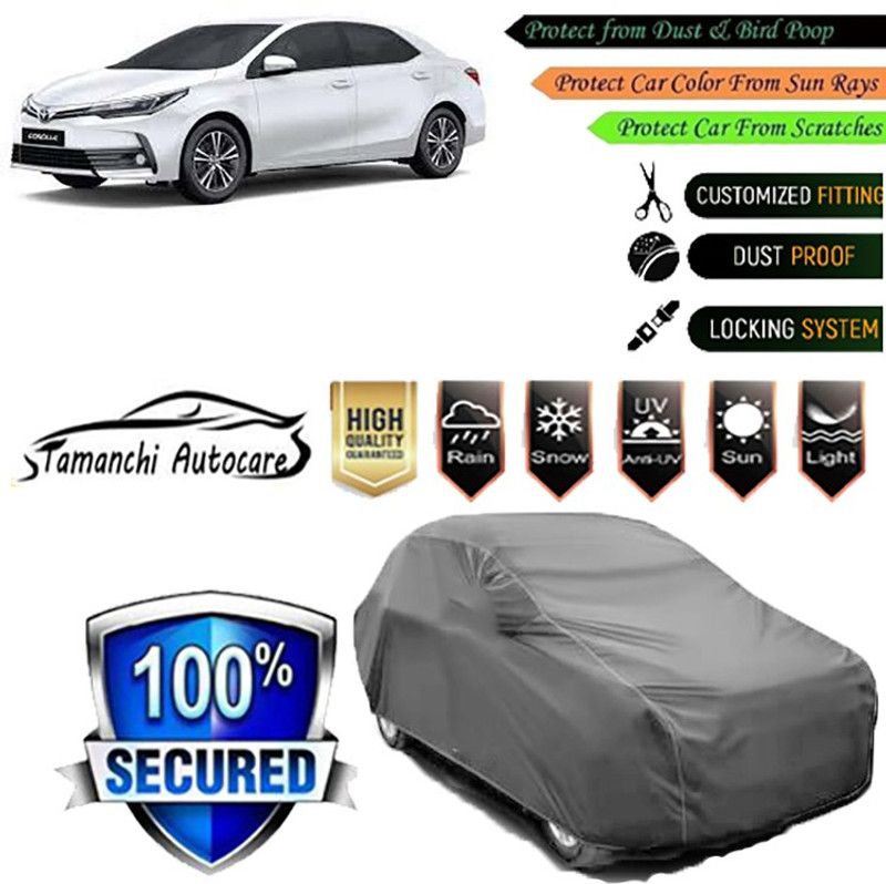 Tamanchi Autocare Car Cover For Toyota Corolla Altis  (Grey)