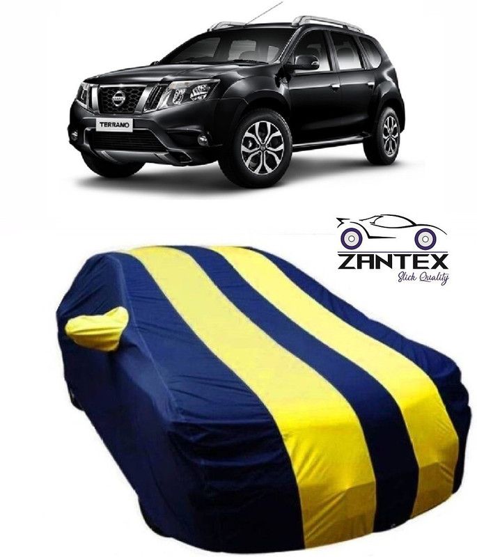ZANTEX Car Cover For Nissan Terrano (With Mirror Pockets)  (Blue, Yellow)