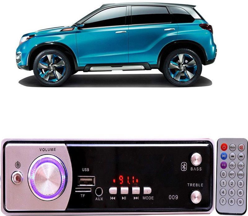 EverLand Silver009 BLUETOOTH/USB/SD/AUX/FM/MP3 Car Stereo ( Single Din) E-333 Car Stereo  (Single Din)