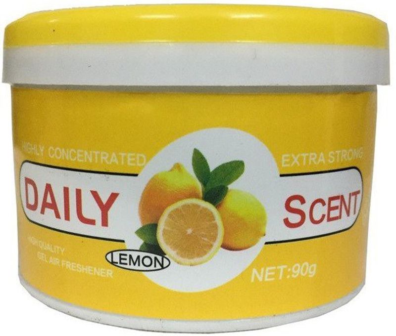 HappeStop - Daily Scent - Fragrance Lemon - Car Air Freshener - Highly Concentrated - Xtra Strong - Car Freshener  (90 g)