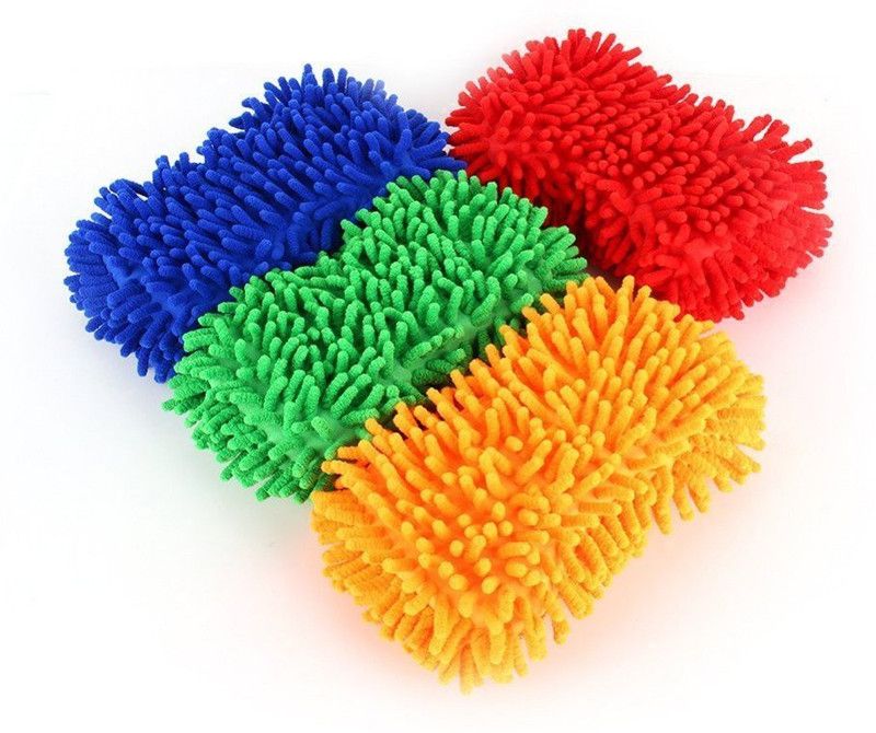 MOCKHE sponge_microfiber Regular Sponge  (Pack of 4)